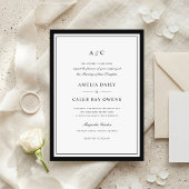 Invitation Cadre de mariage élégant classique