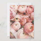 Invitation Cadre de mariage Fleurs sauvages en feuille d'or p (Dos)