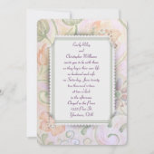 Invitation Cadre de mariage floral (Devant)