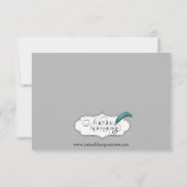 Invitation Cadre de Mariage Gothique Corbeau Noir (Dos)