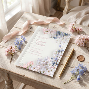 Invitation Cadre de mariage minimaliste romantique Sakura ros