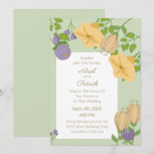 Invitation Cadre de mariage printanier (Devant / Derrière)