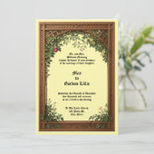 Invitation Cadre de Pergola Florale de Mariage (Debout devant)