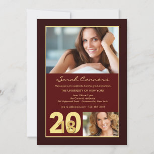 Invitation Cadre de photo d'invitation de promotion 2018