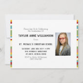 Invitation Cadre de Photo Élémentaire de Remise de Diplômes M (Dos)