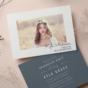 Invitation Cadre de signature Photo Graduation Party