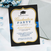 Invitation Cadre de support Or Parti de graduation moderne