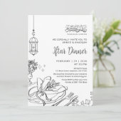 Invitation Cadre de table classique pour le dîner d'Iftar du (Debout devant)