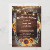 Invitation Cadre de tournesol (Devant)