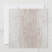 Invitation Cadre de vacances Floral Rustique | Déjeuner de No (Dos)