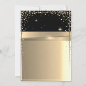 Invitation Cadre Diamants d'or, Ballons, Partie de retrait (Dos)