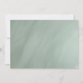 Invitation cadre doré en jade gris pour le 50e anniversaire (Dos)