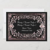 Invitation Cadre en or rose pour toutes occasions (Devant)