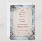 Invitation Cadre en parchemin vintage (Devant)