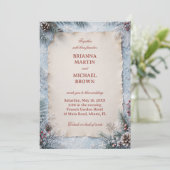 Invitation Cadre en parchemin vintage (Debout devant)