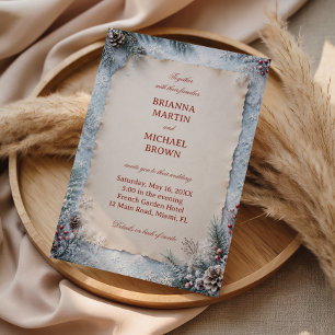 Invitation Cadre en parchemin vintage