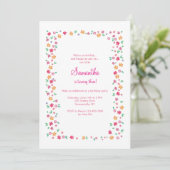Invitation Cadre Fleur (Debout devant)