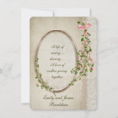 Invitation Cadre Floral Ancien (Devant)