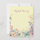 Invitation cadre floral boho (Dos)