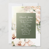 Invitation Cadre floral de mariage (Devant)