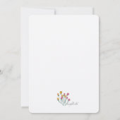 Invitation Cadre Floral de Printemps (Dos)