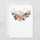 Invitation Cadre floral Elégant mariage Modèle d'invitation (Dos)