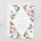 Invitation Cadre floral et Mariage d'image (Devant)