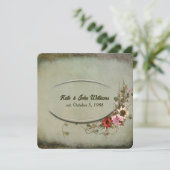 Invitation Cadre floral mariage Vow Renewal (Debout devant)