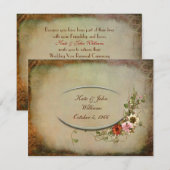 Invitation Cadre floral Vow Renewal (Devant / Derrière)