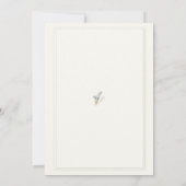 Invitation Cadre formel classique Lys de printemps de vallée  (Dos)