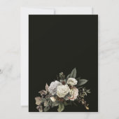 Invitation Cadre géométrique floral d'hiver mariage (Dos)