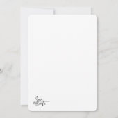 Invitation Cadre Instagram Moderne pour Photo de Mariage Pers (Dos)