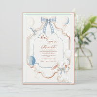 Cadre Lapin Vintage Bleu Ballons Bébé