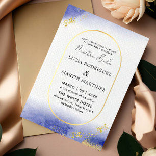Invitation Cadre Moderne & Doré Nuestra Boda