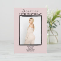 Cadre Noir Moderne pour Photo Tendance Rose Annive
