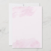 Invitation Cadre or avec rose Quinceanera espagnol (Dos)