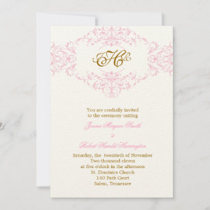 Invitation Cadre ornemental Vintage