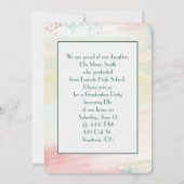 Invitation Cadre photo aquarelle (Dos)