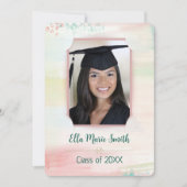 Invitation Cadre photo aquarelle (Devant)