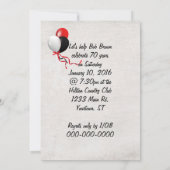 Invitation Cadre photo d'anniversaire Retro (Dos)