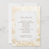 Invitation Cadre photo de fête d'anniversaire floral (Dos)