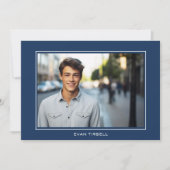 Invitation Cadre photo de la marine moderne - Fête (Devant)