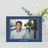 Invitation Cadre photo de la marine moderne - Fête (Debout devant)