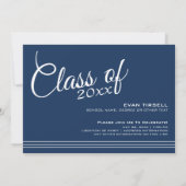 Invitation Cadre photo de la marine moderne - Fête (Dos)