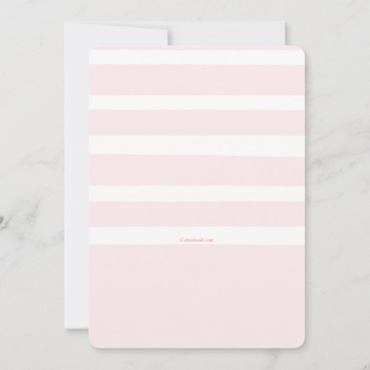 Invitation Cadre photo de rose (Dos)