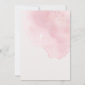 Invitation Cadre photo du Fiançailles de lavage à l'aquarelle (Dos)