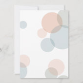 Invitation Cadre photo Fiançailles Big Dots Confetti (Dos)