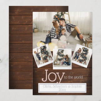 Invitation Cadre photo moderne de vacances rustique 4