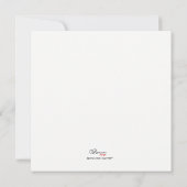 Invitation Cadre rétro rubis / Rubis 40e anniversaire de mari (Dos)