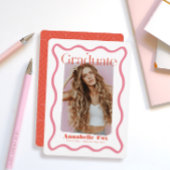 Invitation Cadre rose Vavy Trendy Photo Graduation